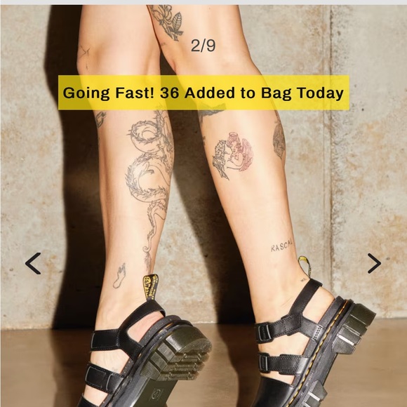 DOC MARTENS RICKI NAPPA LUX LEATHER 3-STRAP PLATFORM SANDALS - Picture 2 of 12